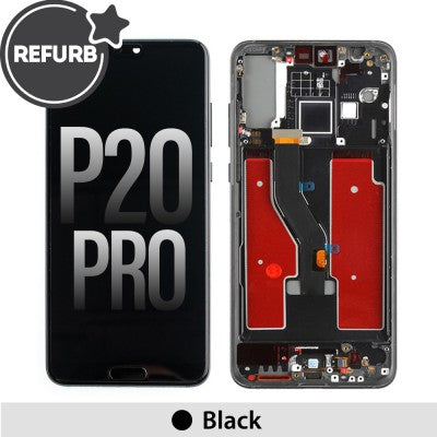 REFURB LCD Screen Digitizer Replacement with Frame for Huawei P20 Pro-Black REFURB LCD Screen Digitizer Replacement with Frame for Huawei P20 Pro-Black